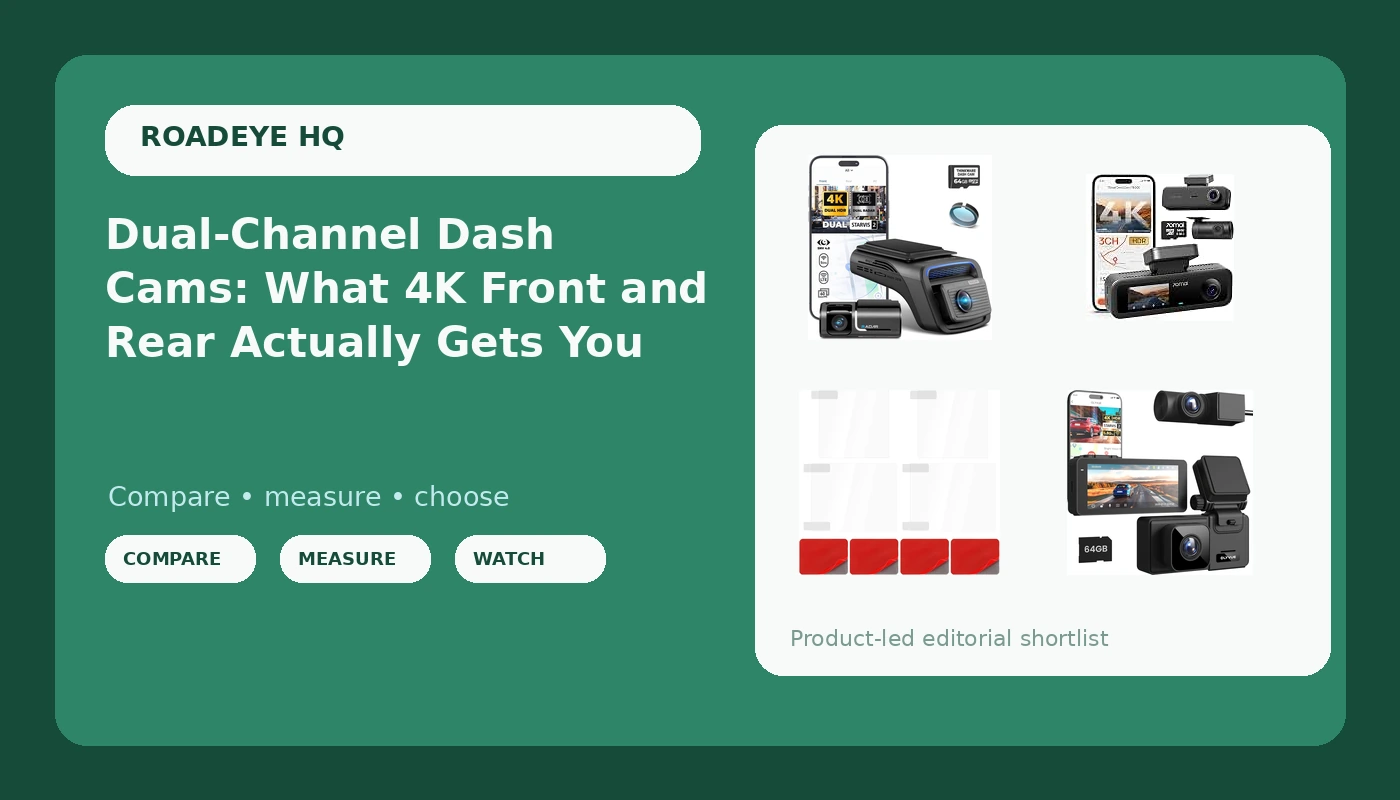 Dual-Channel Dash Cams: What 4K Front and Rear Actually Gets You