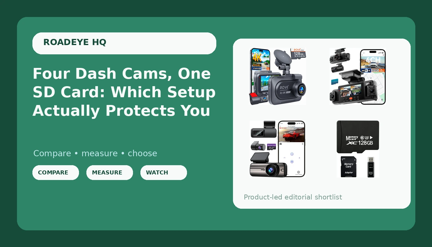 Four Dash Cams, One SD Card: Which Setup Actually Protects You