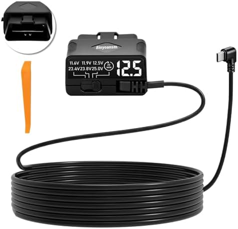 OBD Dash Cam Power Cable USB C (B0G5PNRZST)